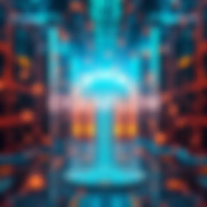 A graphic showing the launch of EigenFlow by Kaspa, featuring a modern BlockDAG architecture and symbols of liquidity and risk management, with a tech-inspired background.