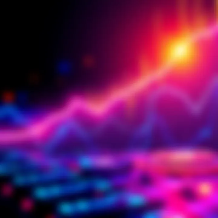 A graphic showing Kaspa's rising value compared to BTC, with an upward trend line and vibrant colors to signify growth.