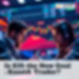 Traders discussing potential price targets for Kaspa with charts and graphs in the background