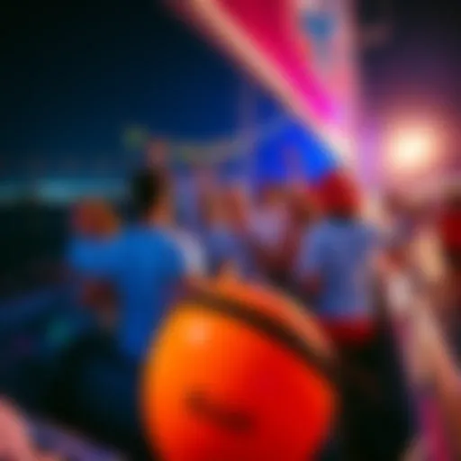 Party-goers enjoying a lively boat party while wearing colorful Kaspa T-shirts.