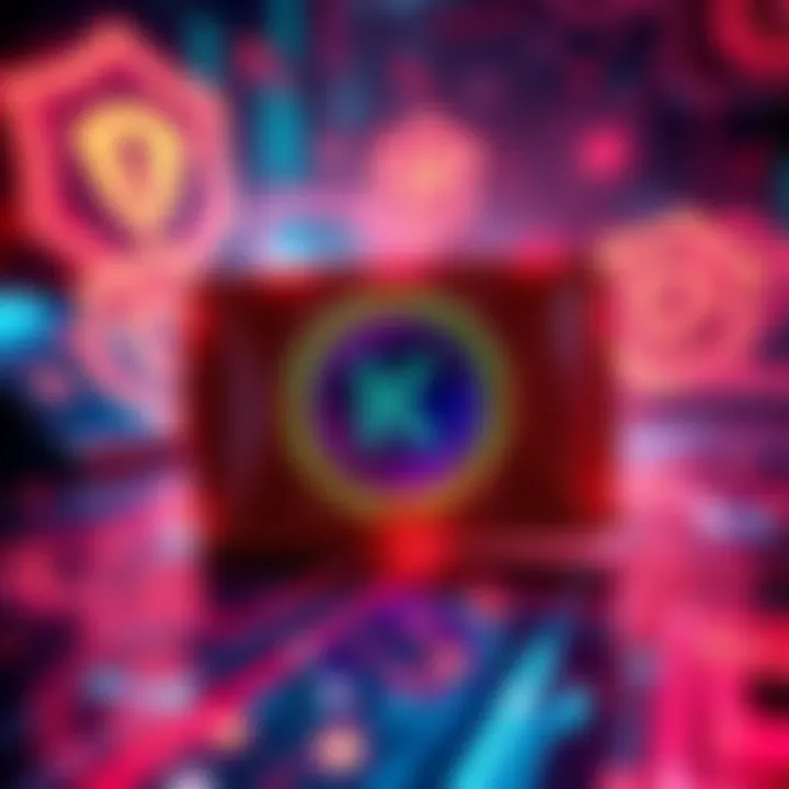 A visual representation of the Kaspa wallet with quantum resistance features showcased, surrounded by digital shields symbolizing security against quantum threats.