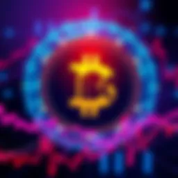 KBC Bank logo with a digital currency symbol in the background representing the launch of crypto trading services.