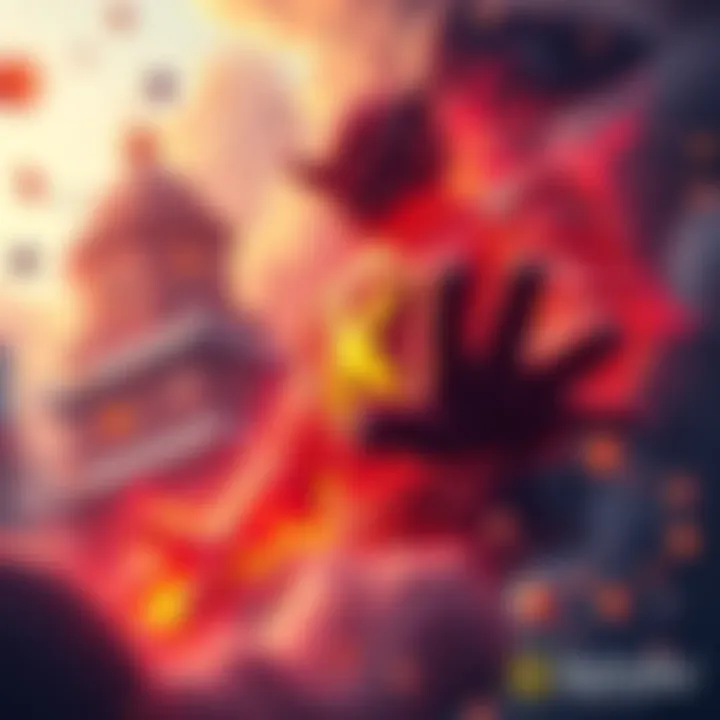 Representation of Kendu's innovative memecoin concept amidst a chaotic crypto landscape