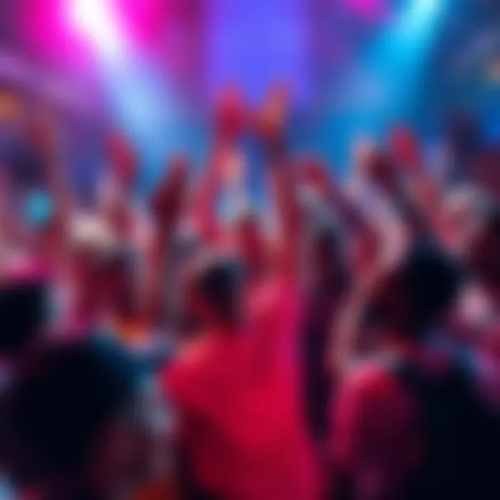 A vibrant group of people celebrating their memecoin success with positive energy and excitement.