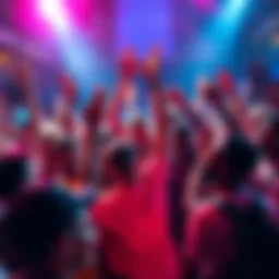 Kendu Community Spirit A vibrant group of people celebrating their memecoin success with positive energy and excitement.
