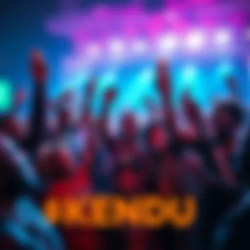 A group of diverse people celebrating and promoting the KENDU memecoin, featuring Kendu energy drinks and community activities.
