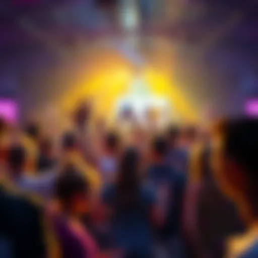 A lively group of people at a Kendu community event, showcasing enthusiasm and engagement around memecoin activities.