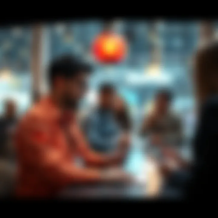 Representatives from Kendu interacting with community members on social media and forums, showcasing their commitment to growth in a slow market.