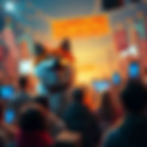 A lively online community supporting the Kendu token, showcasing charts and social media interactions.
