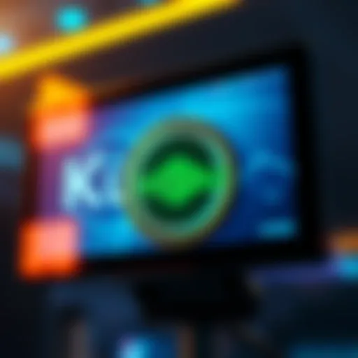 The $KENDU token displayed on a digital screen with the KuCoin Web3 Wallet logo in the background