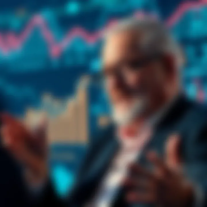 Kevin O'Leary speaking about cryptocurrency's potential as the 12th economic sector with digital graphics in the background