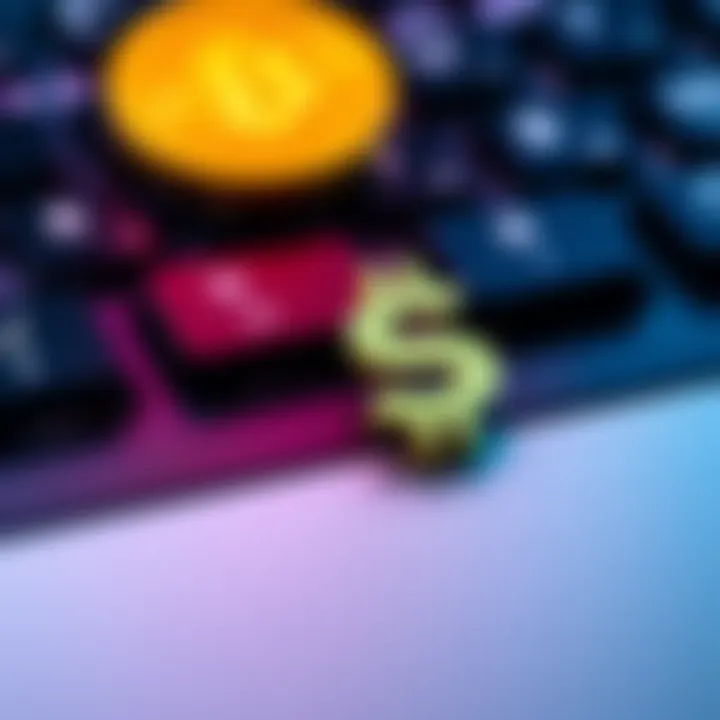 Close-up of a keyboard featuring the ₿ symbol alongside the $ symbol, highlighting the rise of cryptocurrency in financial discussions.