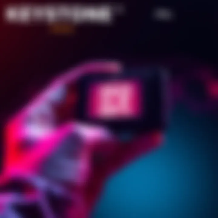 Keystone 3 Pro Hardware Wallet A person holding the Keystone 3 Pro hardware wallet displaying its airgapped QR signing feature for secure transactions.