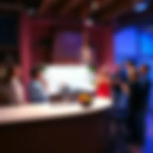 Participants gather around a newly revealed kitchen on The Block, discussing design and competition dynamics.