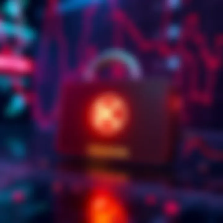 A graphic showing a locked digital wallet with the Knaken logo, symbolizing inaccessible funds for customers after the company's shutdown.