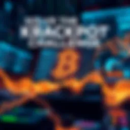 A graphic showing a computer with a GPU processing numbers, representing the challenge to unlock 6 BTC in the Krackpot puzzle.