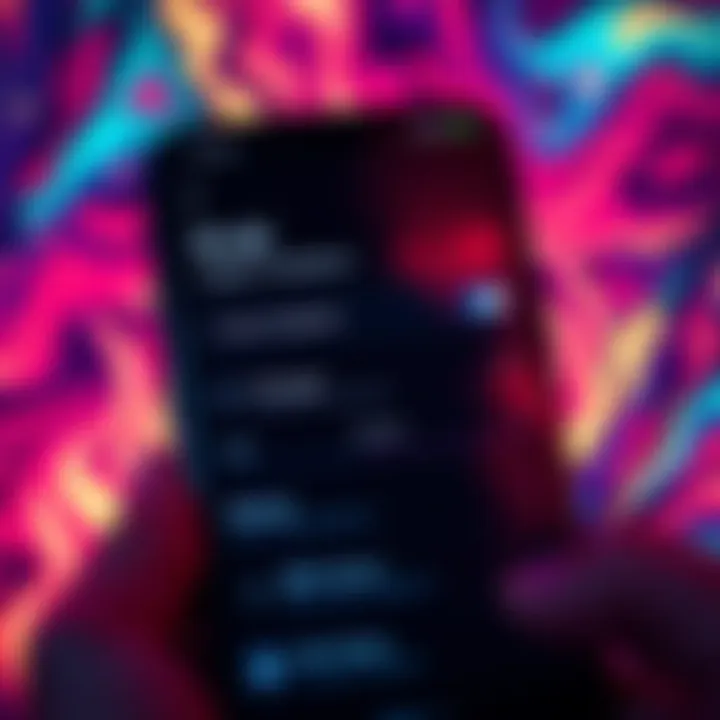 Close-up of Krak app interface showing haptic feedback options, highlighting missing disable feature