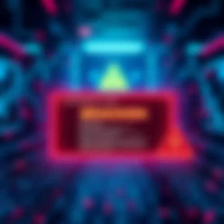 A digital security alert related to data breach at Kraken with client information and warning symbols