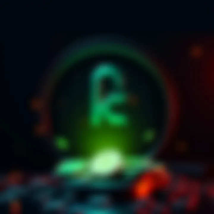 A digital depiction of a Kraken logo with KAS coins emerging, symbolizing new trading opportunities for U.S. users.