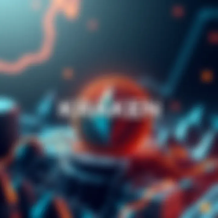Illustration of the Kraken logo with a graphical representation of Monero cryptocurrency symbolizing the reopening of XMR deposits