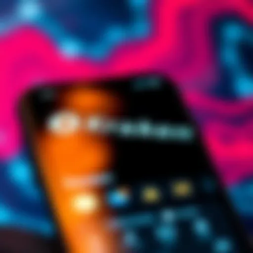 A smartphone displaying the Kraken app A close-up of a smartphone screen showing the Kraken app interface for Bitcoin transactions