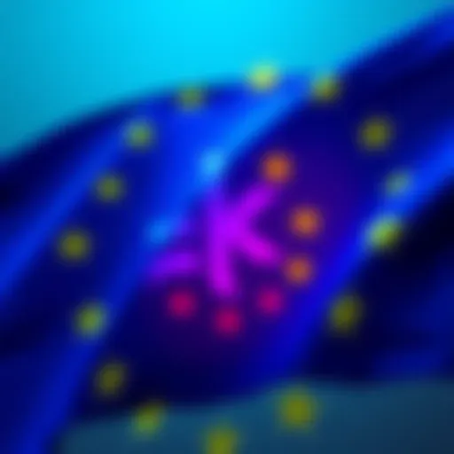Kraken logo displayed alongside the European Union flag, symbolizing its new MiCA license for crypto access