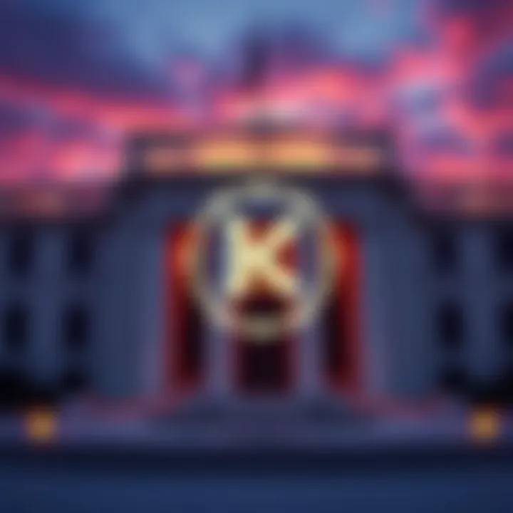 Kraken secures Federal Reserve account Kraken logo displayed with a backdrop of the Federal Reserve building, symbolizing its new master account for crypto banking