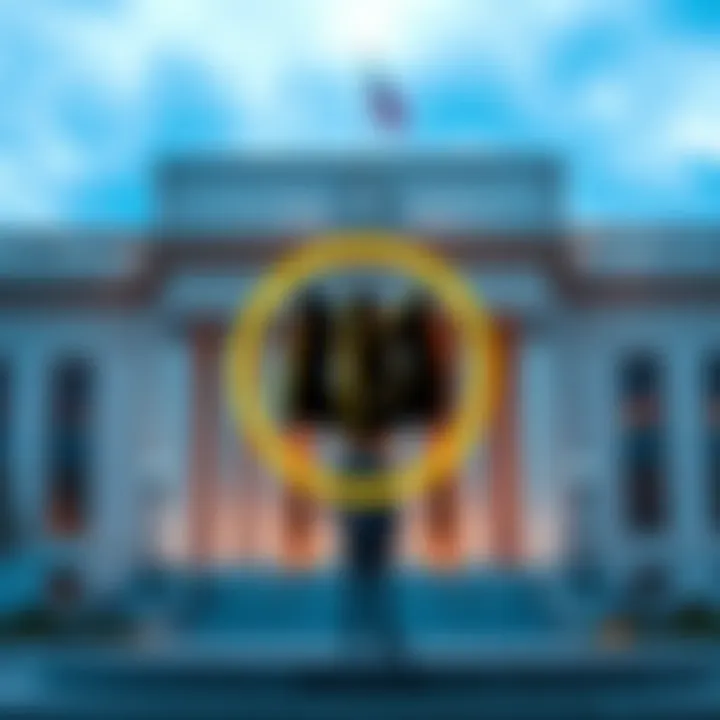 Graphic showing Kraken logo with Federal Reserve building in the background