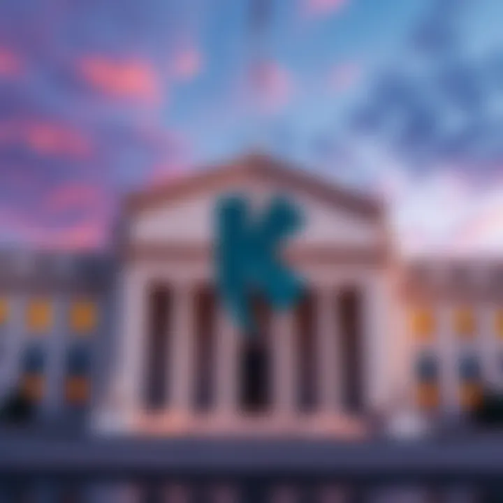 Kraken Financial logo with a Federal Reserve building in the background, symbolizing its new master account
