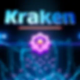 Graphic showing Kraken's logo with Hedera's logo, signifying the new listing on the exchange