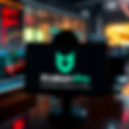 The Kraken Pro logo displayed on a digital screen with a frustrated user in the background waiting for verification response.