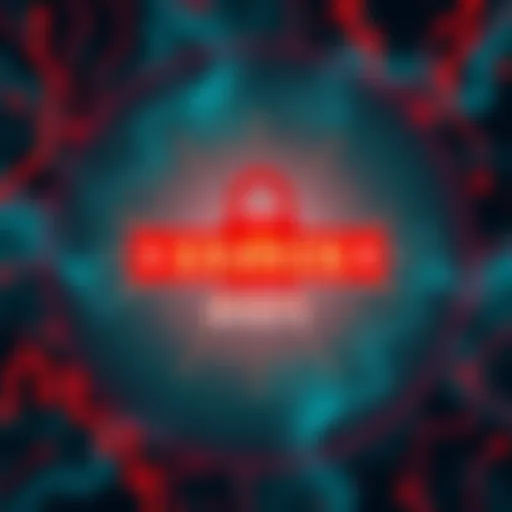 A warning graphic illustrating a security alert for Kraken's Privy service, depicting a lock and alert symbol.