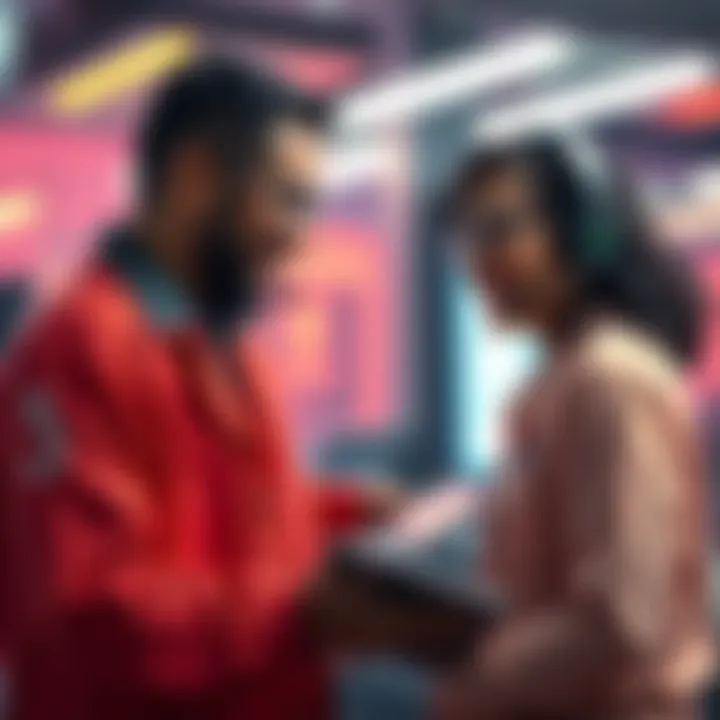 A Kraken support representative assisting a customer with a friendly demeanor