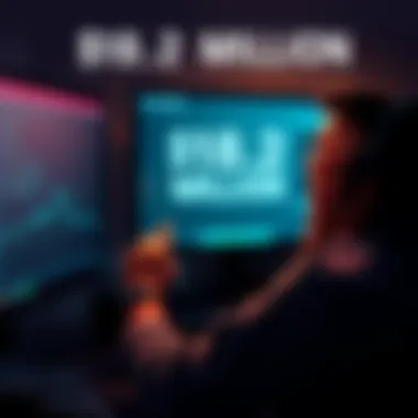 A graphic showing a person worried as they look at a computer screen displaying a significant loss in cryptocurrency. The scene reflects concerns about social engineering scams in the crypto world.