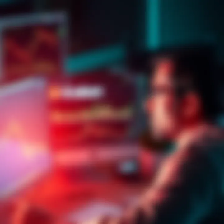 A frustrated trader staring at a computer screen showing a pending withdrawal on Kraken's platform
