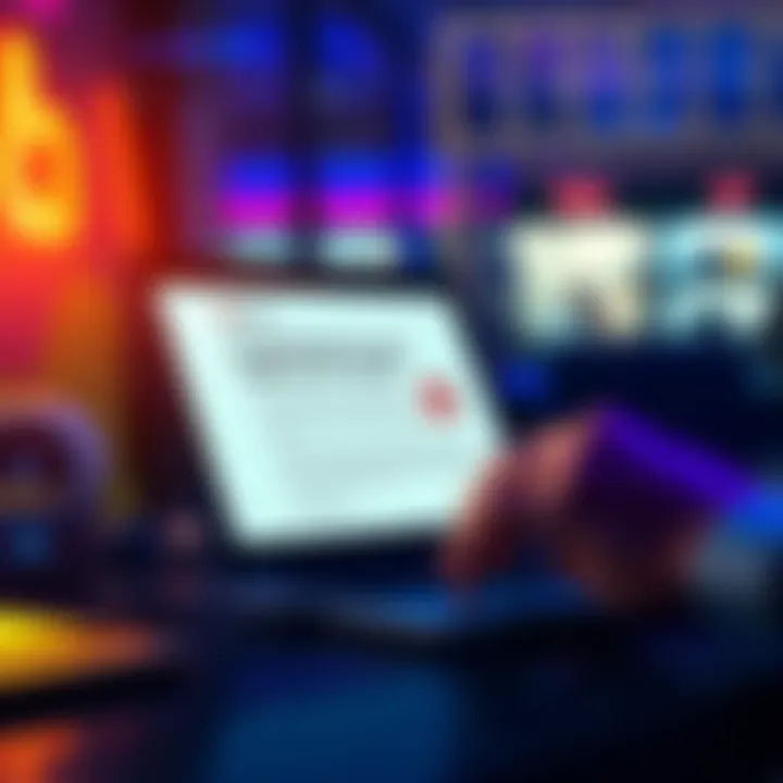 A person checking an email on their laptop with concern about its legitimacy regarding Blackfi refunds.