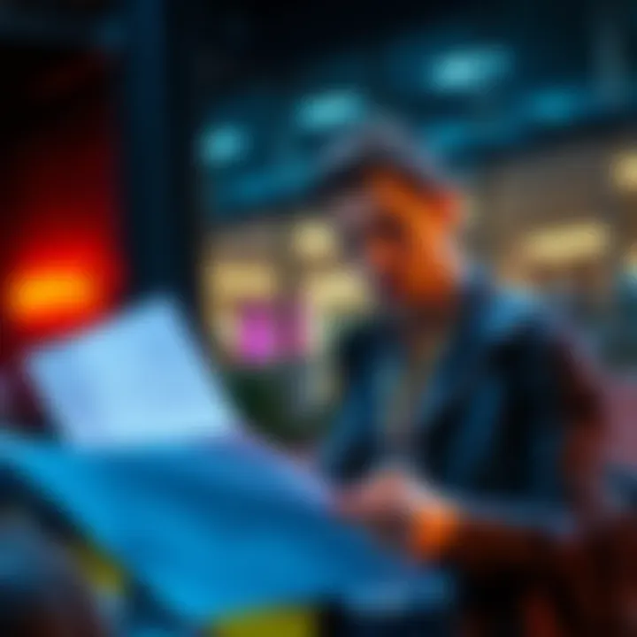 Person looking worried while checking documents related to KROLL distribution