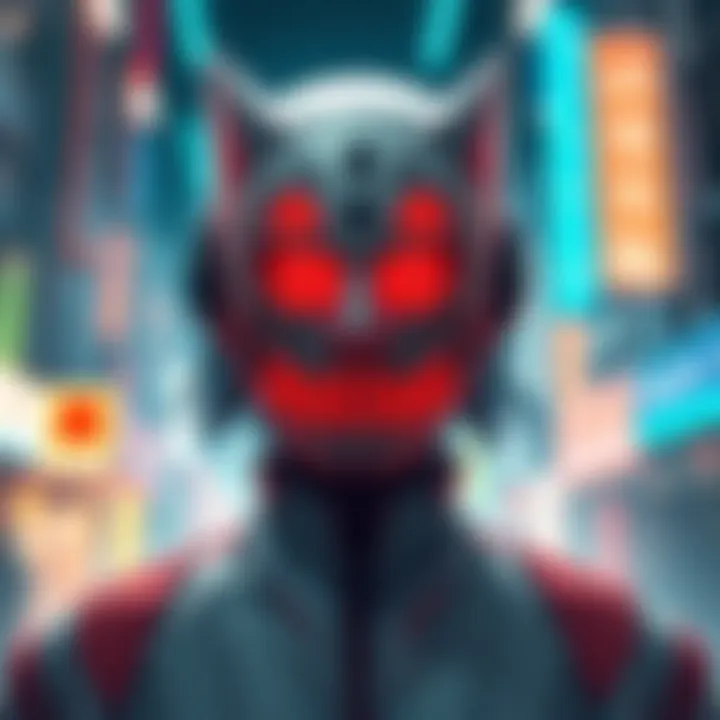 Kusama symbolizing Ryoshi's vision with a futuristic background, hinting at changes in the SHIB community