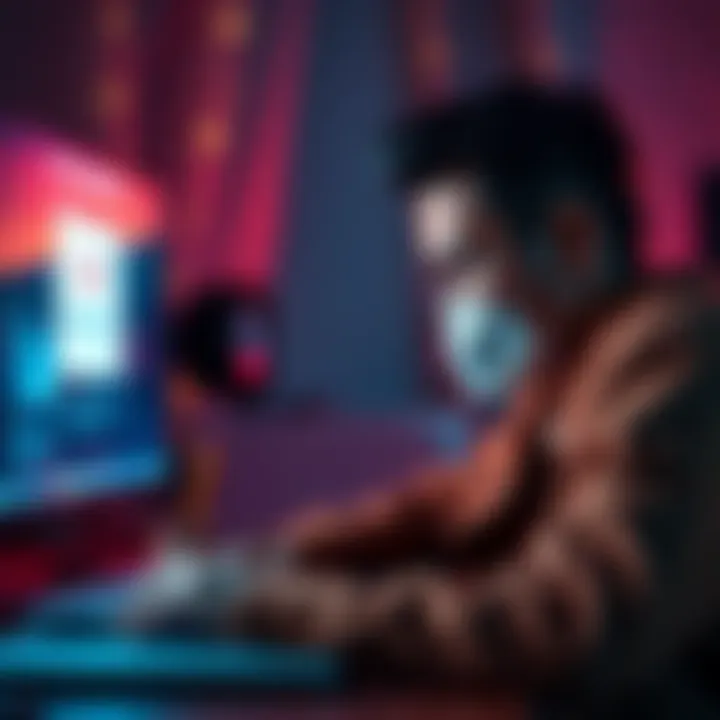 A worried person looking at a suspicious email on their computer screen about KYC confirmation