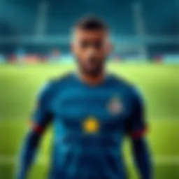 Lamine Yamal in his team's jersey looking confused on the soccer field after receiving a low player rating