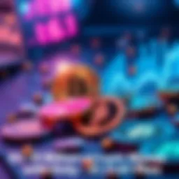 Large Cryptocurrency Transaction A visual representation of a large cryptocurrency transfer, showing digital coins and a graph indicating a high value transaction with a low fee.