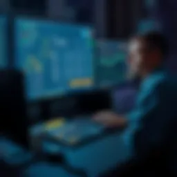 A person at a computer screen reviewing cryptocurrency transactions with a calculator and charts nearby, representing the process of large withdrawals.