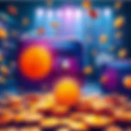 Largest Dormant Bitcoin Wallets An illustration showing oversized digital wallets representing billions in dormant Bitcoin assets, with symbols of Bitcoin around them.