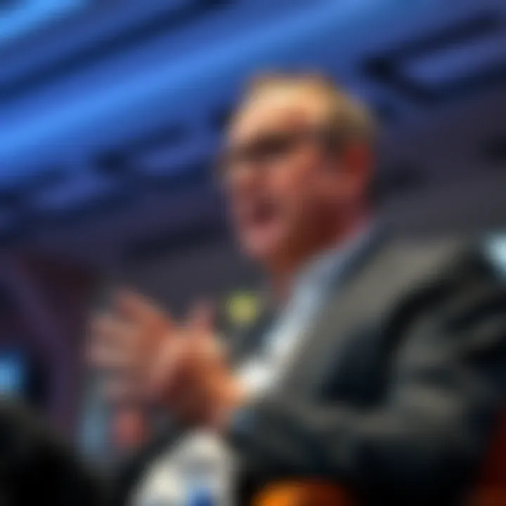 Larry Fink speaks at a conference about tokenizing financial assets, with a focus on the future of finance