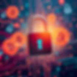 LastSignal Dead Man's Switch Illustration A graphic showing a digital lock symbolizing secure digital inheritance with a background of Bitcoin and encryption icons.