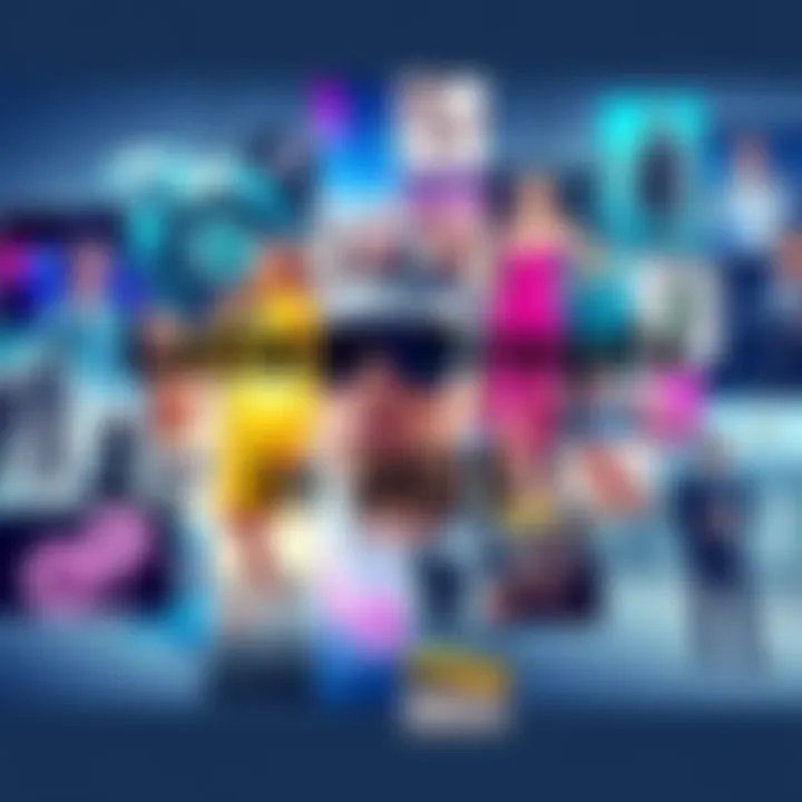 A collage of various trends shaping 2025 including technology, fashion, and sustainability themes