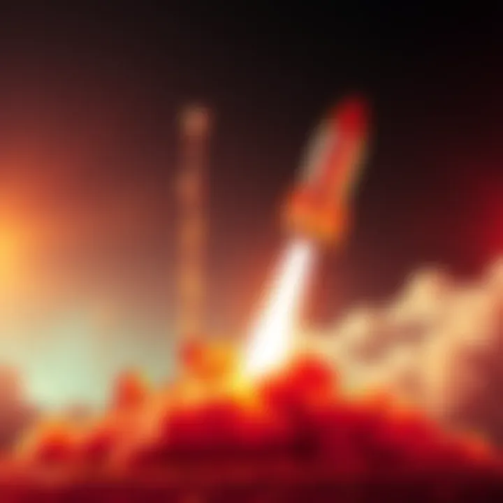 A vibrant graphic showcasing a rocket taking off, symbolizing the launch of new services, with a bright background and celebratory elements.
