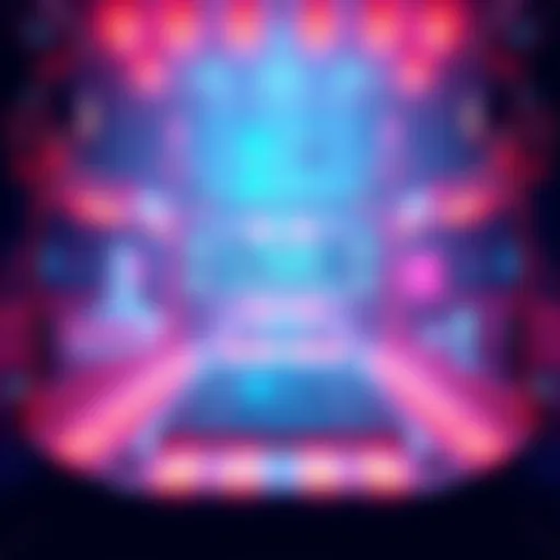 A modern launchpad showcasing new features and projects for 2025, with vibrant visuals representing investment opportunities and innovative technology.