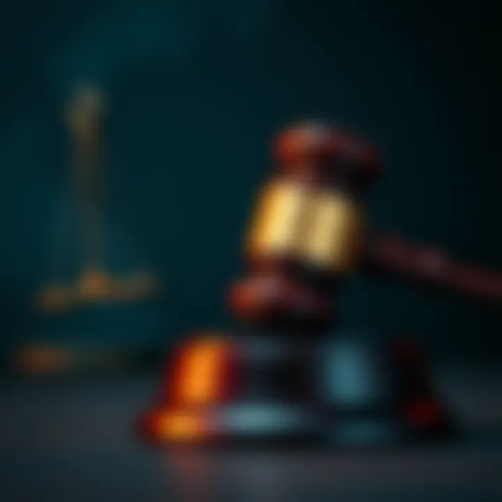 A gavel symbolizing a legal battle, representing the ongoing lawsuit against OgNasty.
