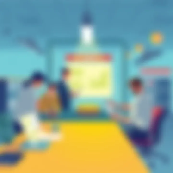 Illustration showing a team implementing Lean principles from Toyota to improve agent systems, with visuals of flowcharts and Andon systems in a workspace.